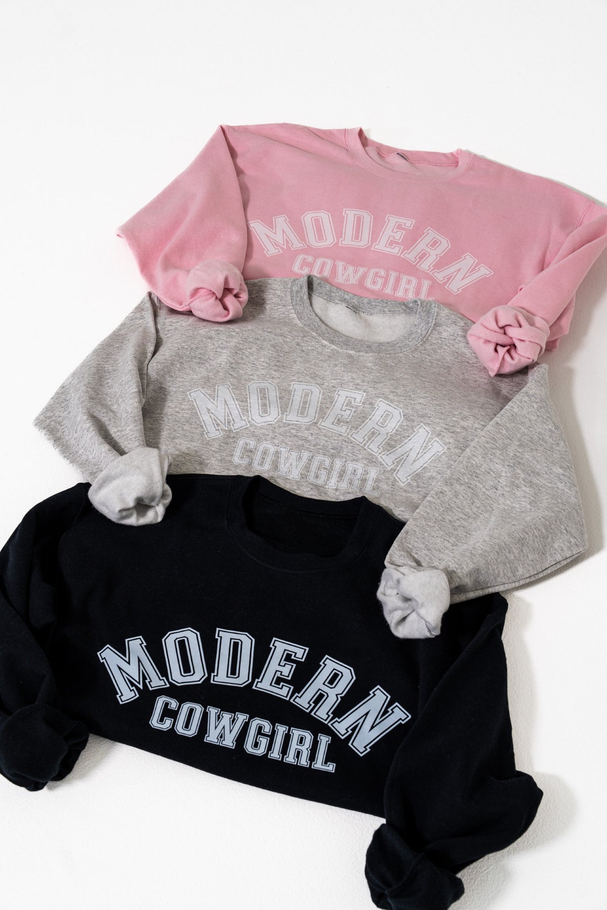 Modern Cowgirl Sweatshirt in Grey