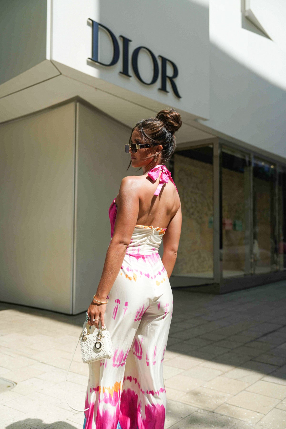 Lightweight rayon and cotton blend jumpsuit perfect for warm weather
