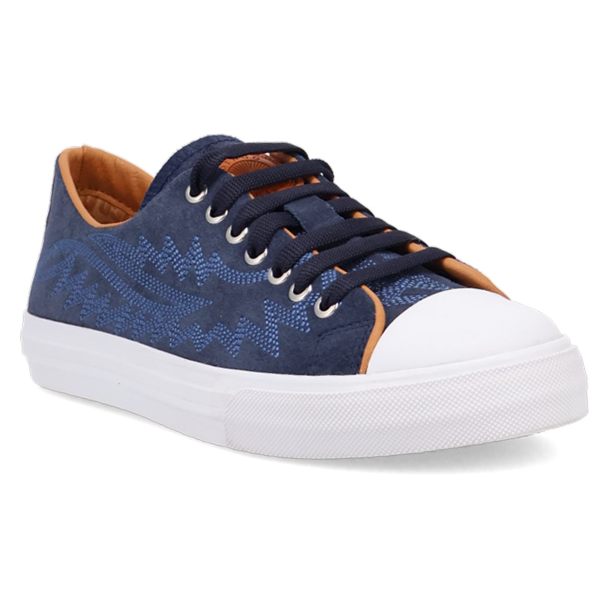 Flat heel Campus sneaker with western flair for women
