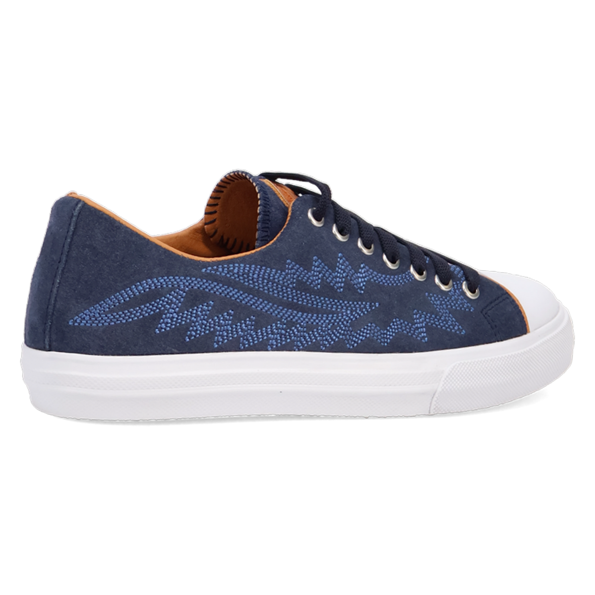 Close-up of lace-up detail on stylish women’s Campus sneaker

