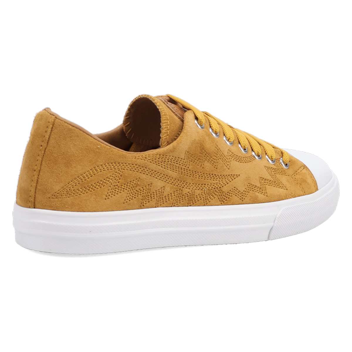 Soft-touch suede upper on stylish Campus sneaker for women
