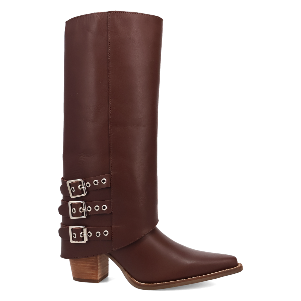 City cowgirl fashion boot with western stitching