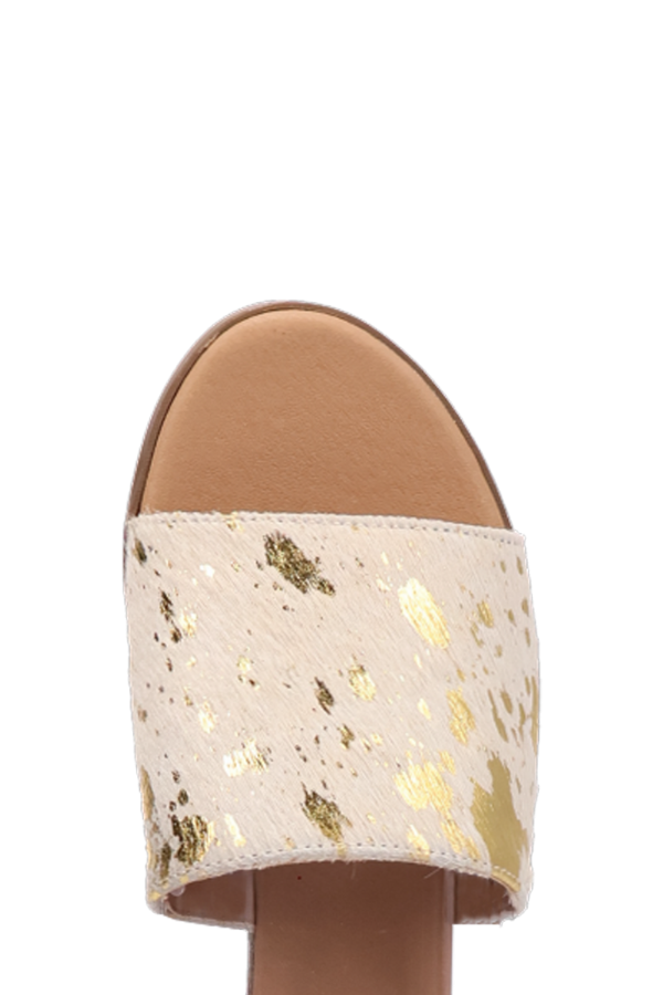 Open-toe sandal featuring cushioned insole for all-day comfort

