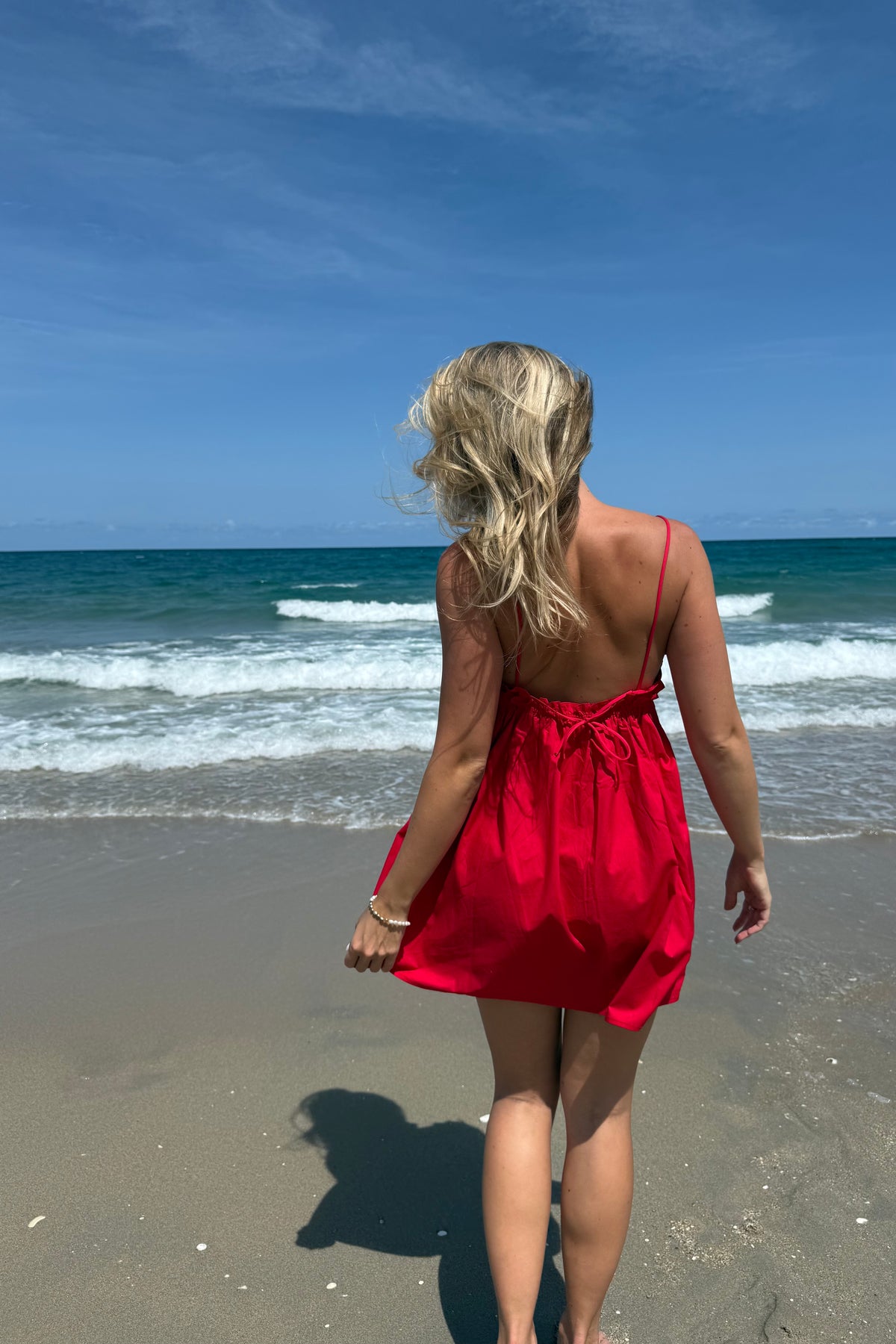 Fully lined mini dress offering comfort and no peek-through

