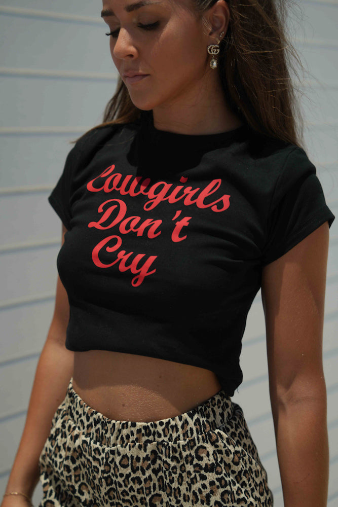 Cowgirls Don't Cry Baby Tee