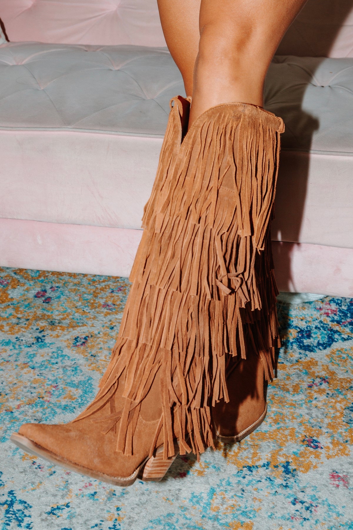 Wild Child Suede Boot in Brown