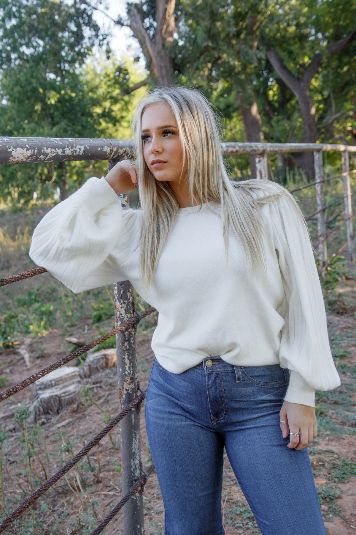 9 to 5 Sweater in Cream