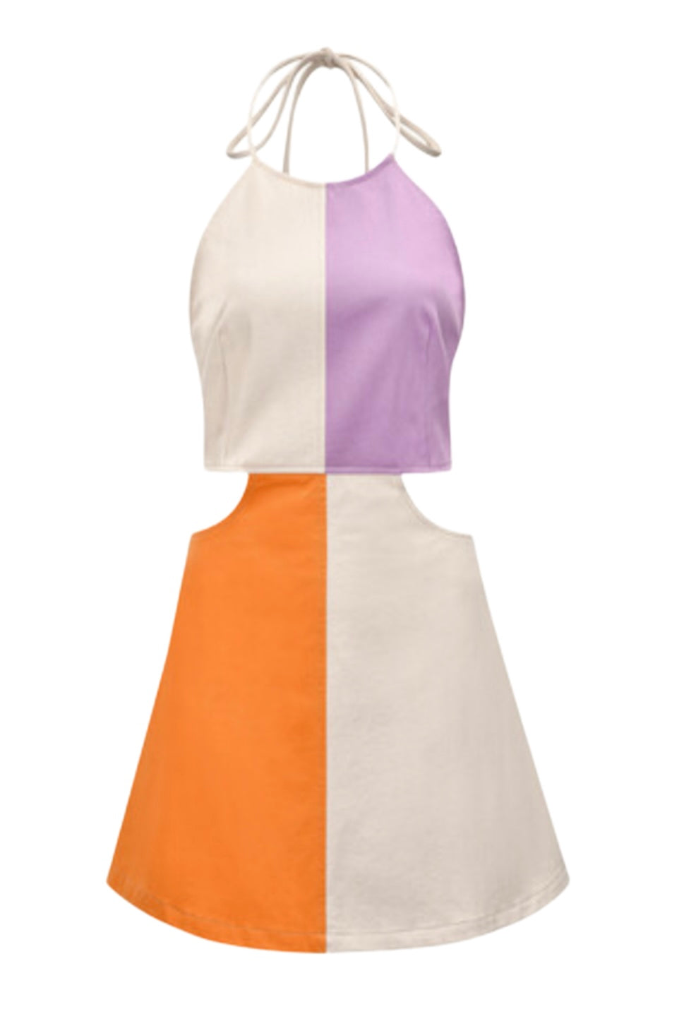Summer-ready mini dress featuring a curve-enhancing waist cutout
