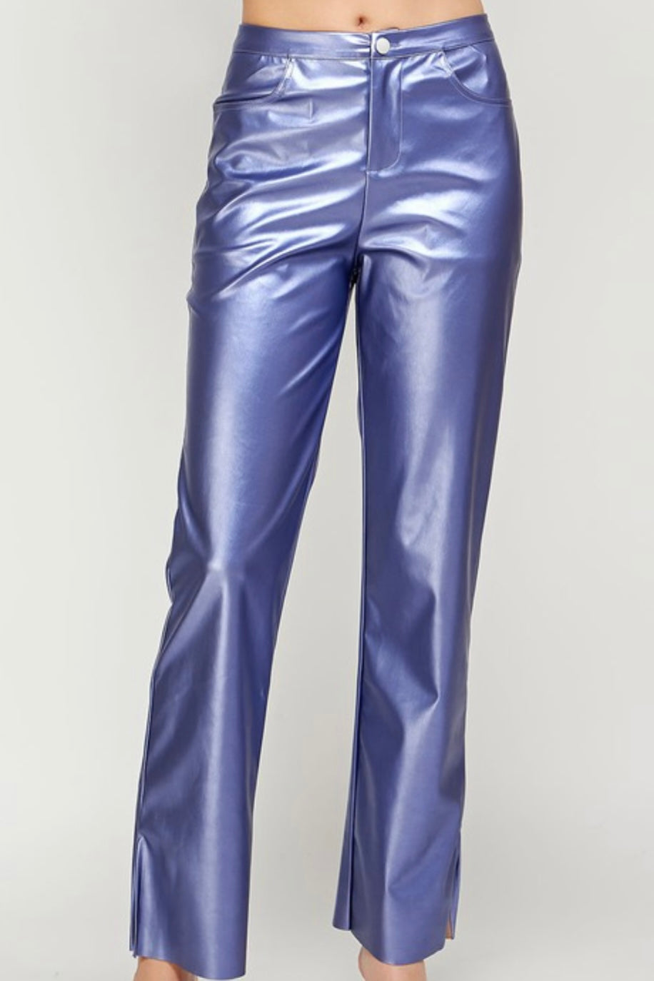 Lilac Leather Pants